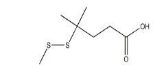 cas:796073-55-7，4-Methyl-4-(methyldisulfanyl)pentanoic acid，4-甲基-4-(甲基二硫烷基)戊酸