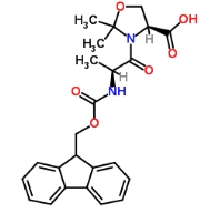 cas:252554-78-2，Fmoc-Ala-Ser (Psi(Me,Me)pro)-OH，(4S)-3-[(2S)-2-[[(9H-芴-9-甲氧基)羰基]氨基]-1-氧代丙基]-2,2-二甲基-4-惡唑烷羧酸